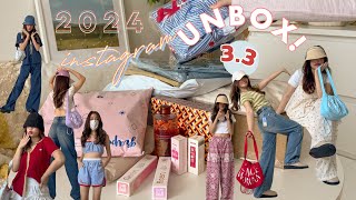 UNBOX 🔥📦 แกะกล่องเสื้อผ้า summer แต่งตัวแบบใด? สงกรานต์นี้พร้อมมาก รองเท้า กระเป๋า ครบบ