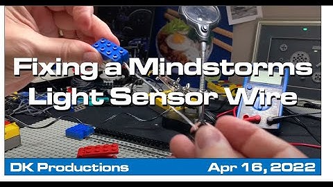 DKP - Fixing a LEGO Light Sensor with the new wire
