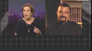 Steven Seagal leaves interview after question of sexual assault