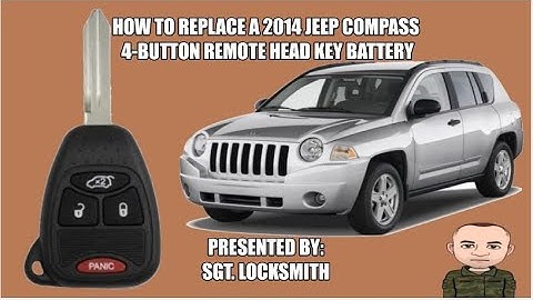 How to replace a 2014 Jeep Compass 4 Button Remote Head Key Battery