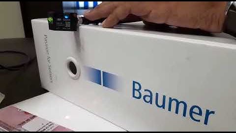Barmer make photo sensor (O300.GP- object detection) teaching