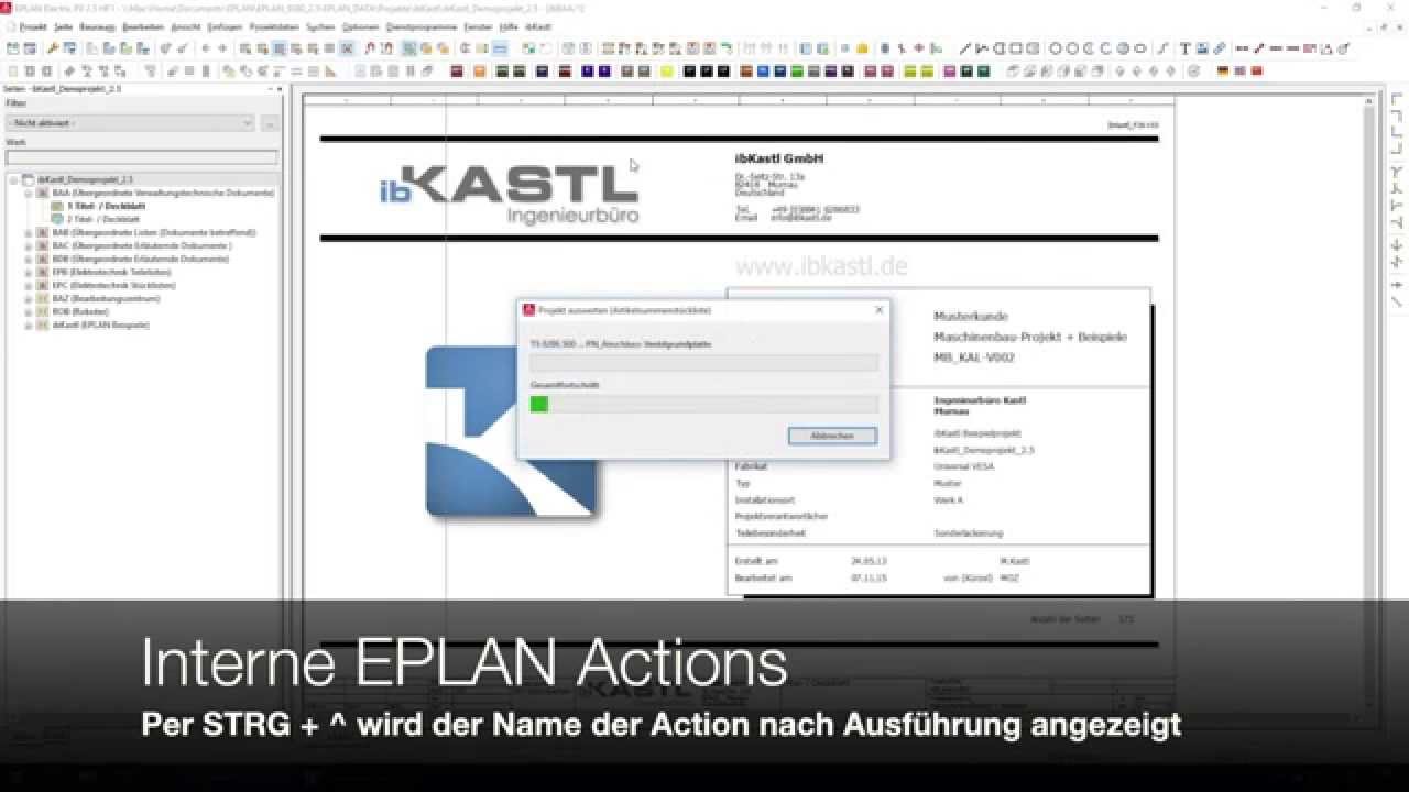 Mehrere EPLAN-Aktionen auf einmal ausführen - ActionList