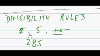 basic math divisibility rules