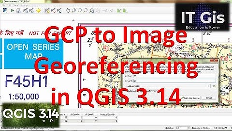 GCP to Image Geo-referencing in QGIS 3.14 || Image Rectification in QGIS