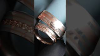 Fusion copper and silver wedding bands. #jewelry #howtomakejewellery #jewellerydesign