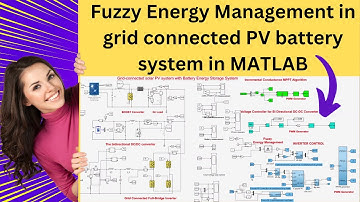 Fuzzy Energy Management in grid connected pv battery system in matlab | PV battery grid