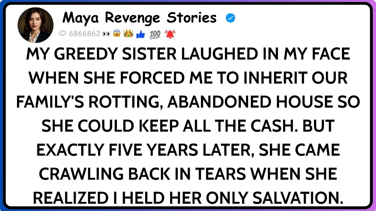 “Take This Shabby House! I Don’t Need It Anyway,” My Sister Declared. 5 Years Later, She Came Back…