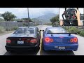 BMW E39 M5 &amp; Nissan Skyline R34 GT-R - Forza Horizon 5 | Logitech g29 + shifter gameplay