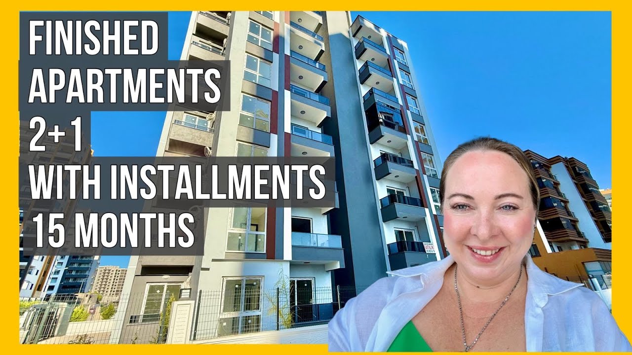 New apartments in Mersin with 15 months installment in €,$,₽. 2+1 by the sea in Teja