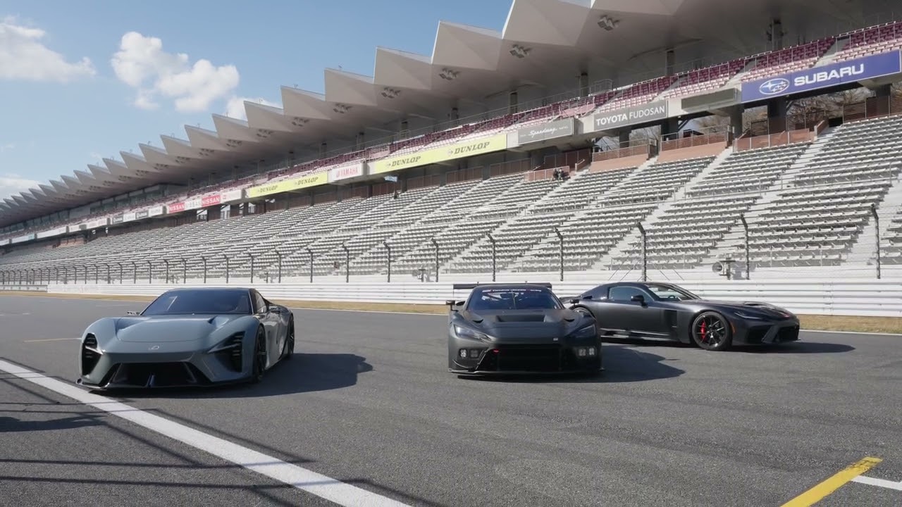 TOYOTA GR GT, GR GT3, LEXUS LFA CONCEPT FUJI SPEEDWAY DEC 2025