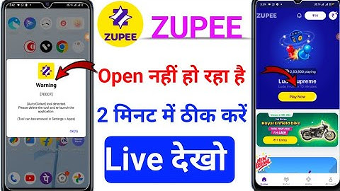 zupee app 70007 problem | 70007 auto clicker tool detected problem zupee | zupee warning 50052