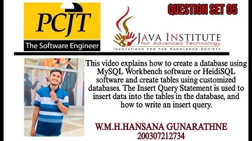 Question Set 05 | Database Management System | Java Institute