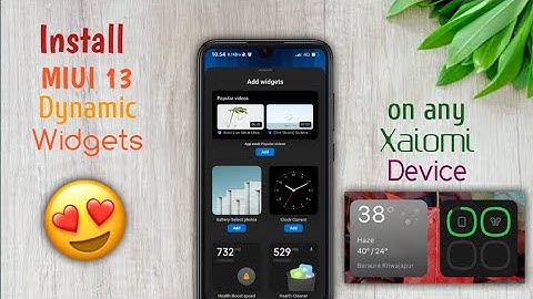 Install Miui 13 Dynamic widgets on any Xiaomi device😍😍#miui13 #xiaomi #miui