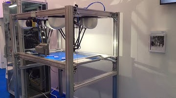 Omron robots system for pick and place task  Exhibition stand in Moscow