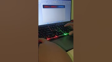 Small Omega Symbol Create in MS word tricks