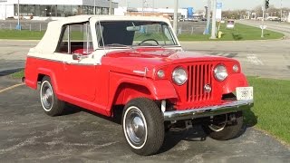 1968 Kaiser Jeep Jeepster Sport Convertible in President Red Paint  My Car Story with Lou Costabile