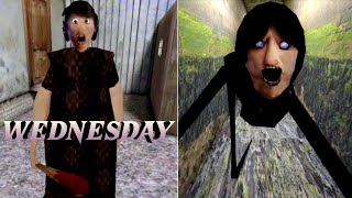 Granny V1.8 - Wednesday Addams Mod in Sewer Escape Full Gameplay