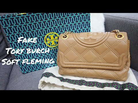 HOW TO SPOT FAKE TORY BURCH SOFT FLEMING BAG - YouTube