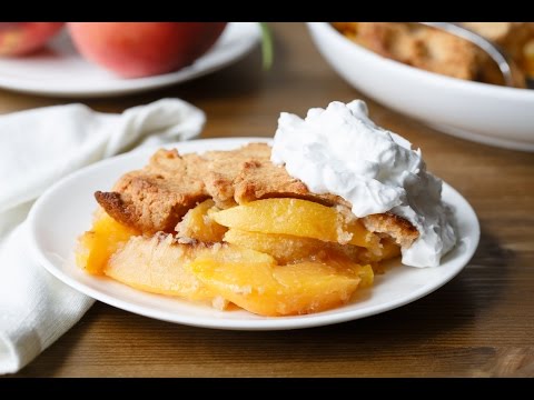 The Best Gluten-Free Peach Cobbler Ever (This is so good!)