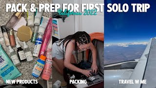 prep, pack & travel with me for my FIRST solo trip ✈️ | vidcon 2022