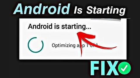 How to Fix Android is starting/Optimizing app 1 of 1 issue on Any Android Phone |