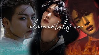 technicolor beat → elementals ateez au