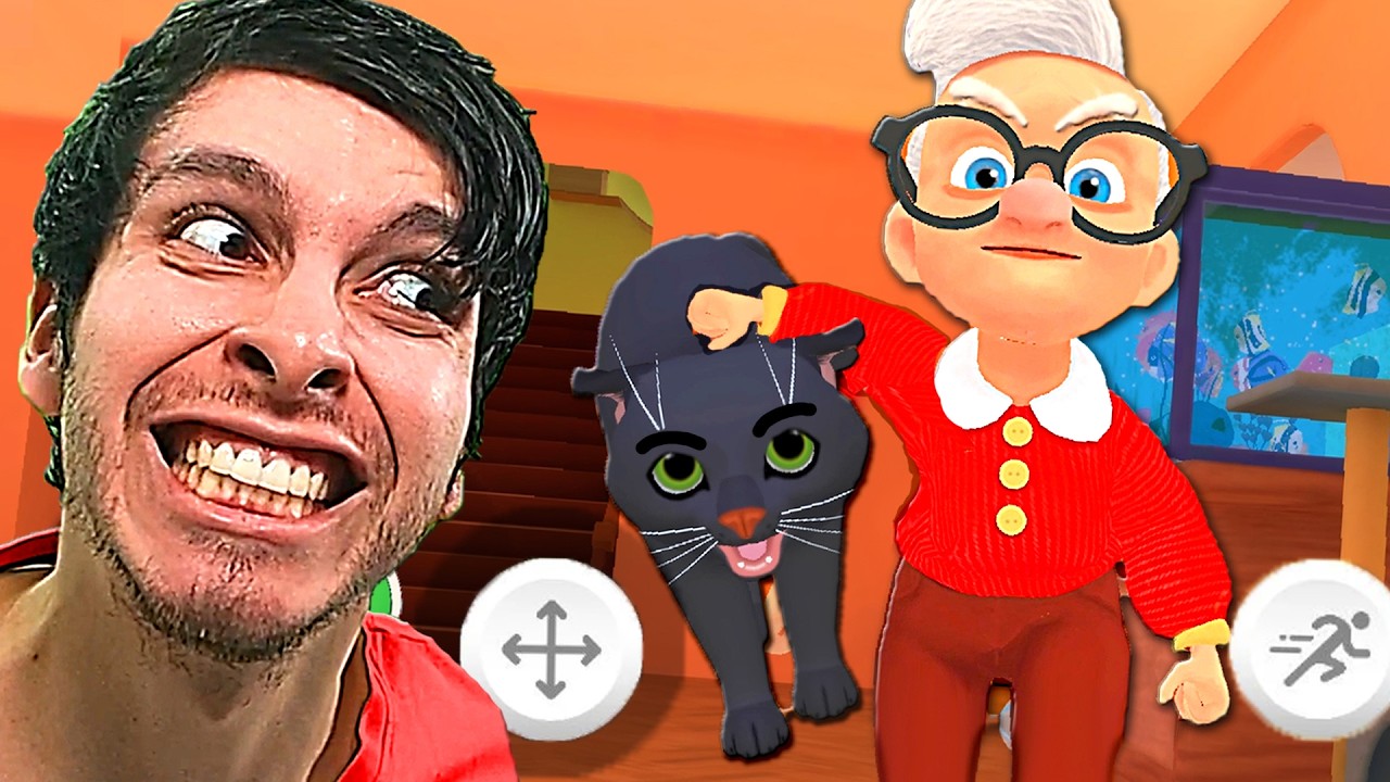 LA ABUELITA ADOPTÓ UN NUEVO GATO MALVADO !!