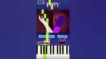 Miss Delight & CatNap Human Version Transformation @ds.toon92 - Piano Tutorial