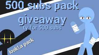 500 subs pack giveaway(link in pin comment)#sticknodes