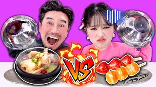 🍔🍭基尼&大喜叔叔美食挑戰！大人食物VS兒童食物😋🎉