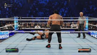 WWE 2K24 rock vs Roman reigns