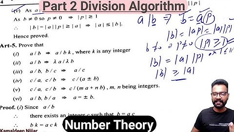 divisibility and division algorithm | part 2 | Number theory | kamaldeep sir | #numbertheory