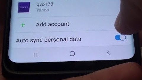 Samsung Galaxy S9: How to Enable / Disable Auto Sync Personal Data in Accounts
