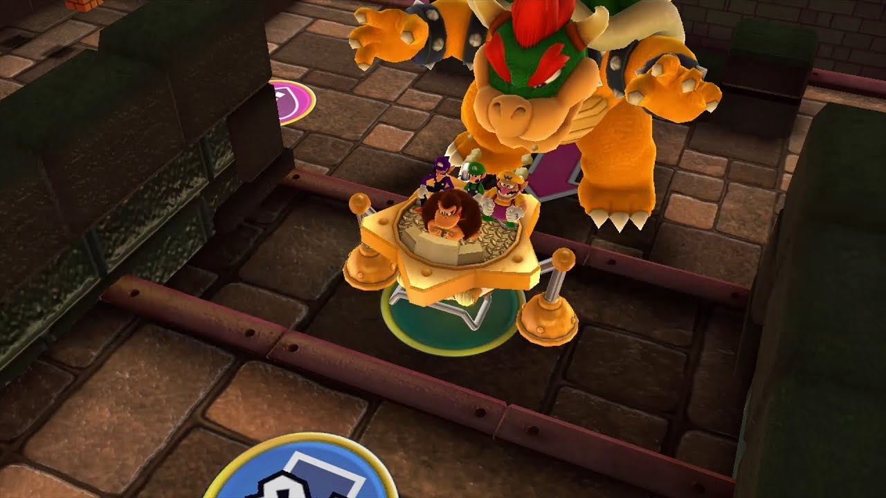 Mario Party 10 Bowser Party #366 Donkey Kong, Wario, Luigi, Waluigi Chaos Castle Master Difficulty