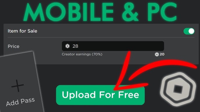 How to make ROBLOX gamepass on mobile 