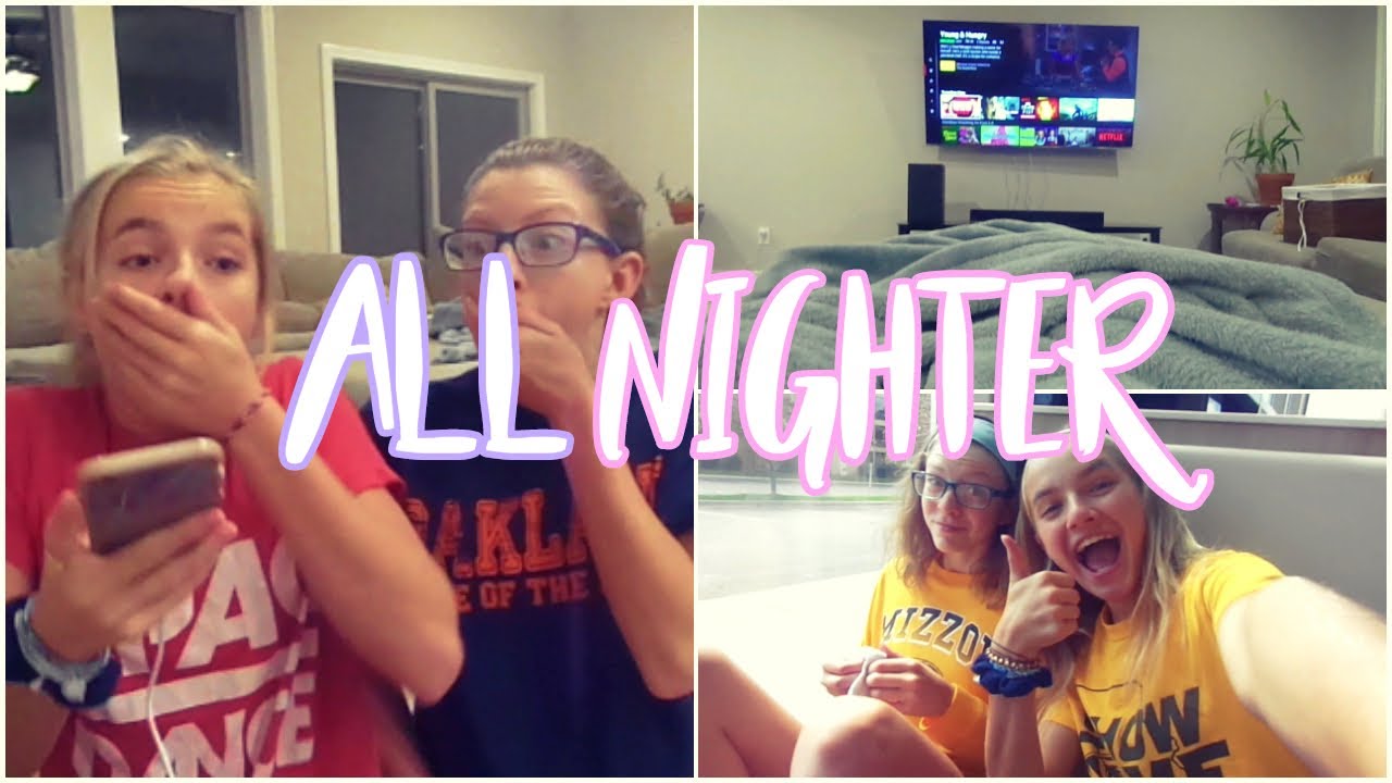 Trying to pull an ALL NIGHTER!/what to do at a sleepover!! - YouTube