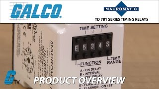 Macromatic TD 781 Series Timing Relays