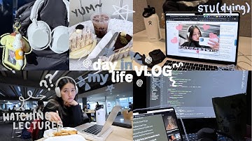 DAY IN MY LIFE 💻; nz student life, lectures/studying, cute cafes, etc.