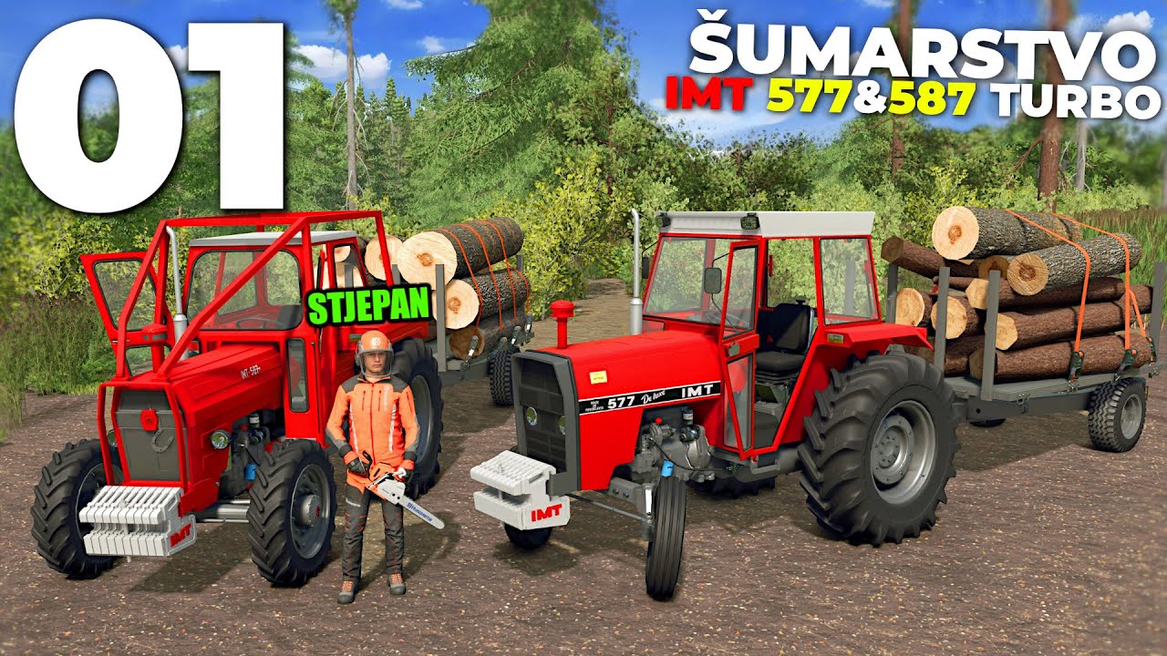 U ŠUMU SA IMT TRAKTORIMA ! * izvlace i uzbrdo imt-ovi *