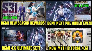 BGMI NEW SEASON REWARDS DATE / BGMI NEXT ULTIMATE SET RETURN ITEM PRE ORDER / 4.6 NEXT MYTHIC FORGE screenshot 3