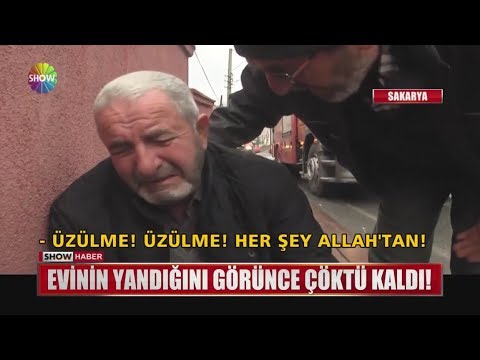 Evinin Yandığını Görünce çöktü Kaldı!