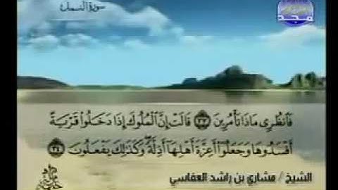 27 الجزء التاسع  عشر سورة النمل