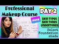 Day 2  free professional makeup class  complete makeup course online makeup course 