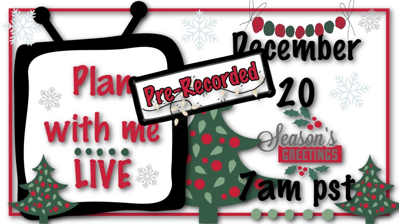 PRE-RECORDED LIVESTREAM Plan With April is live!