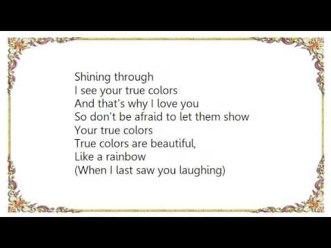 Cyndi Lauper - True Colors Lyrics - YouTube