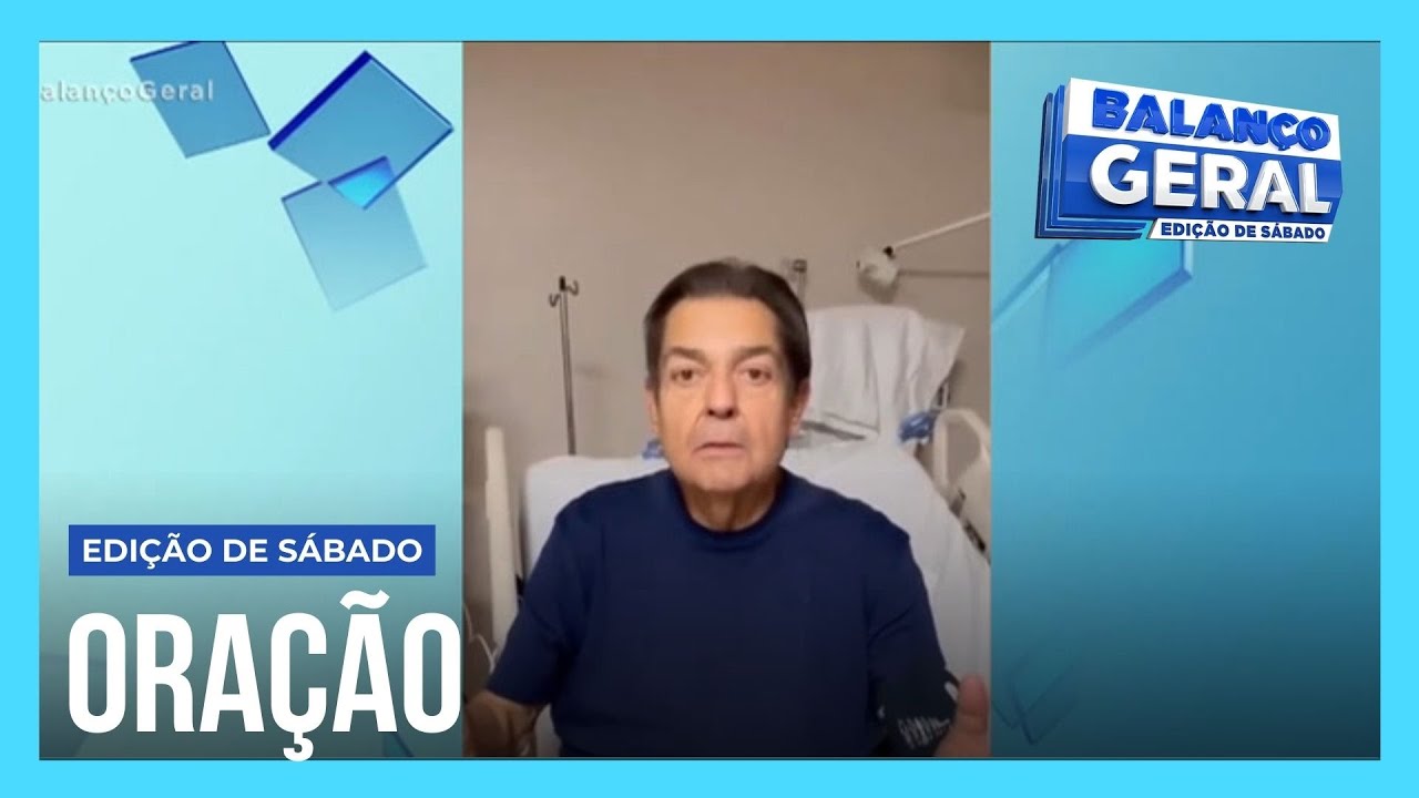 Faustão fala pela primeira vez após internação e pede oração