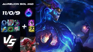 MID Aurelion Sol vs Katarina - EU Challenger Patch 25.S1.6