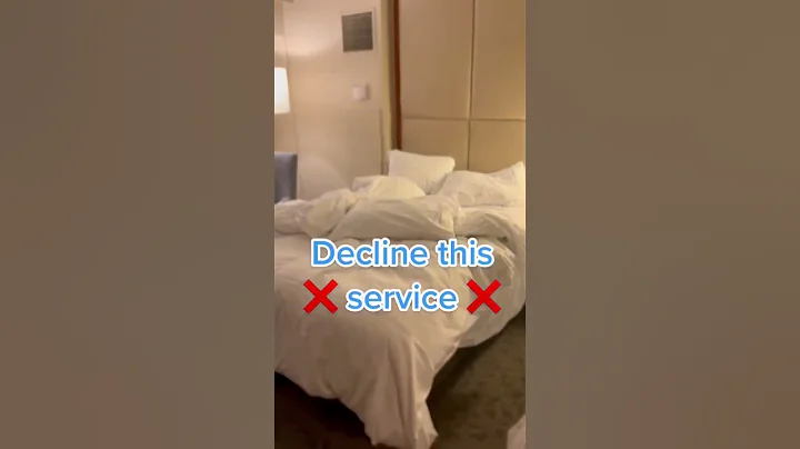 Hotels will actually pay you to keep your room messy…