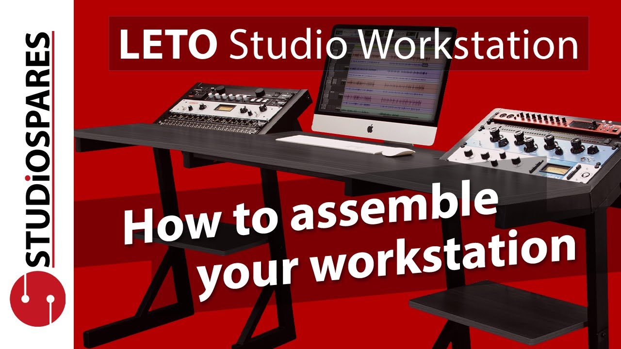 Leto Studio Desk Workstation Assembly Instructions YouTube
