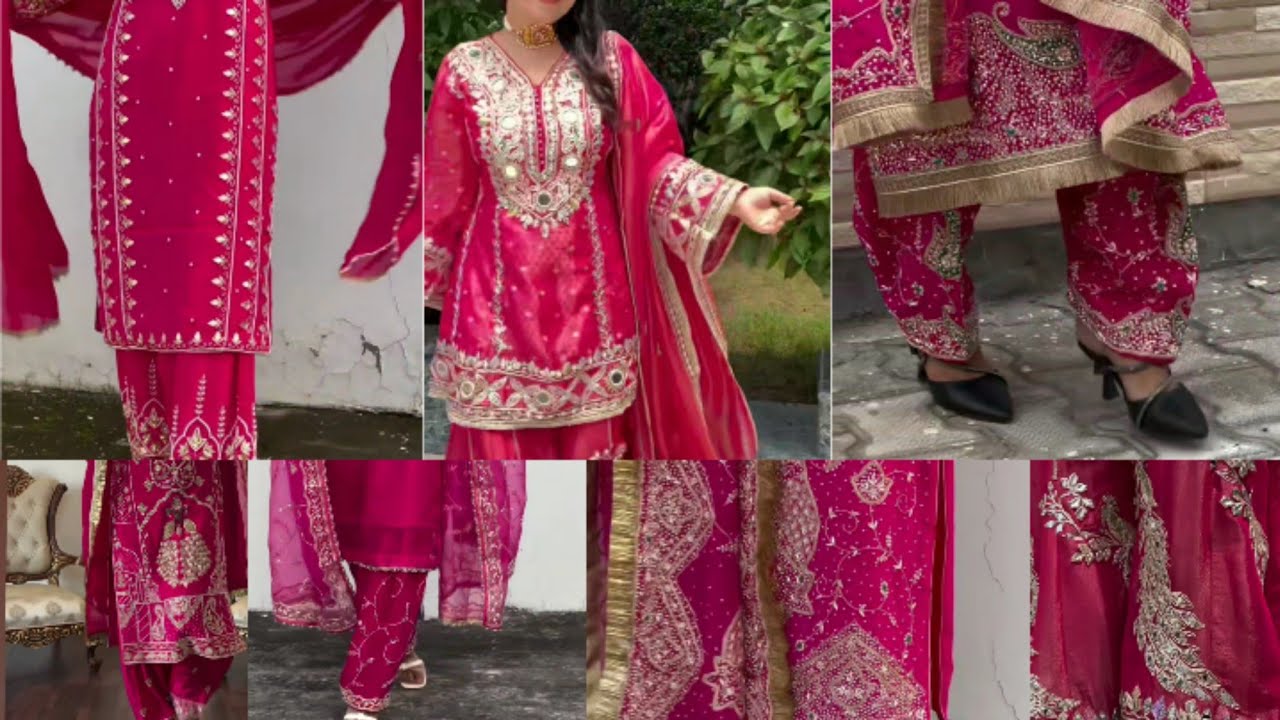 Pink suit latest design for 2026 || New suit collection for wedding season 